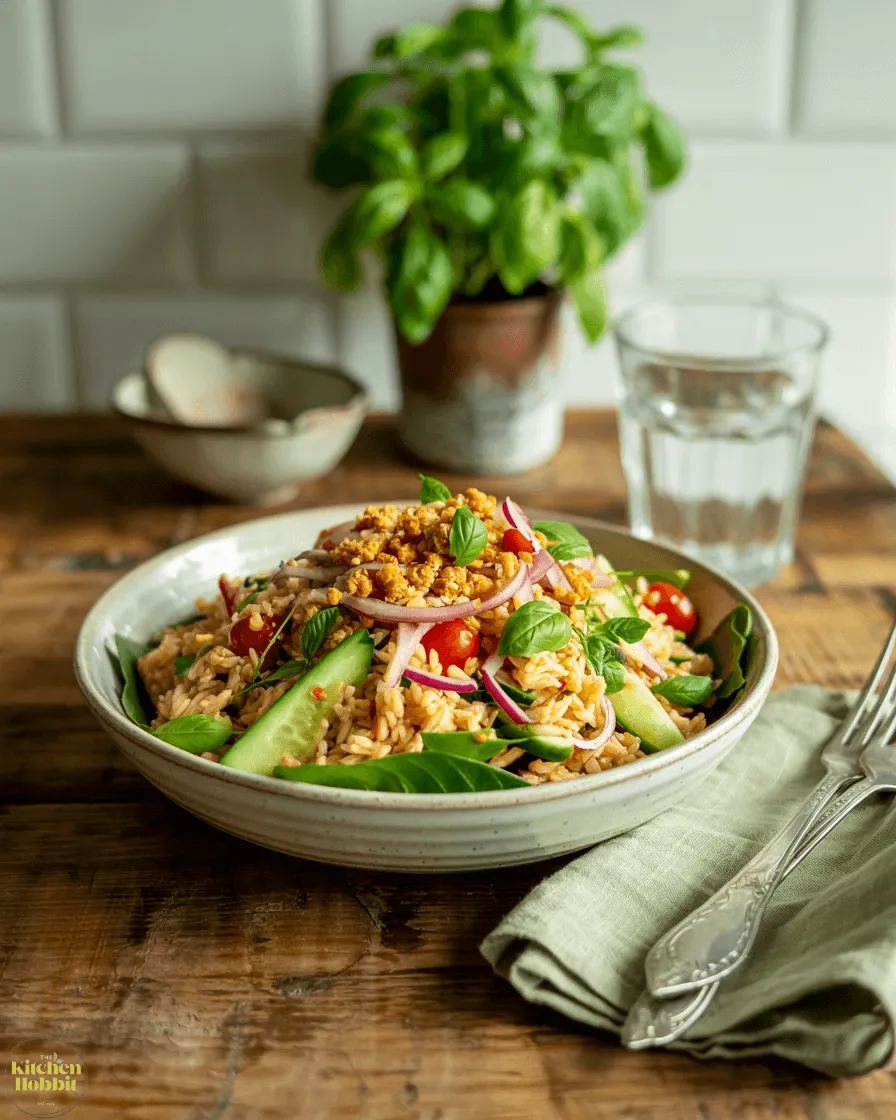 crispy rice salad