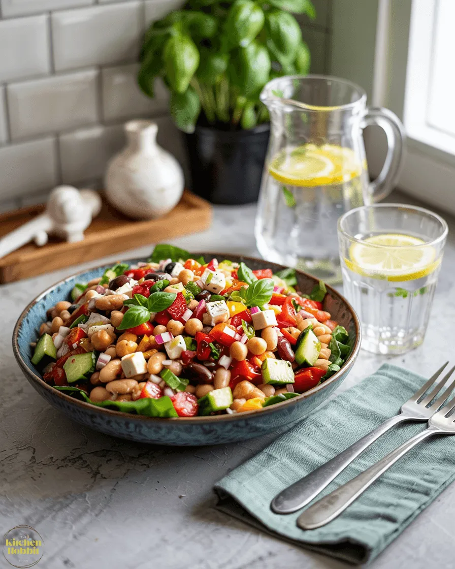 dense bean salad