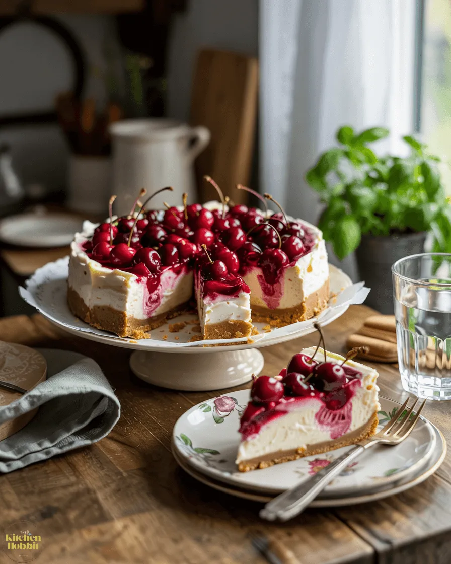 no bake cherry cheesecake