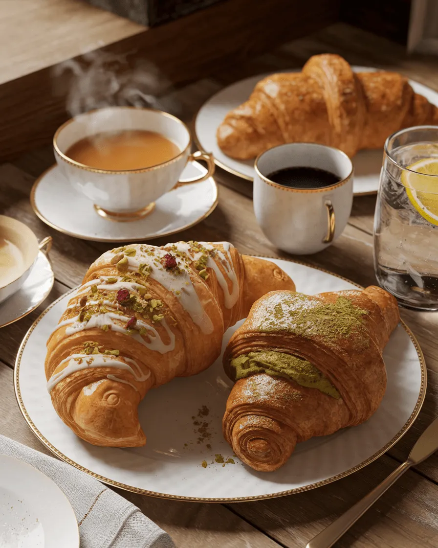 Pistachio Croissants