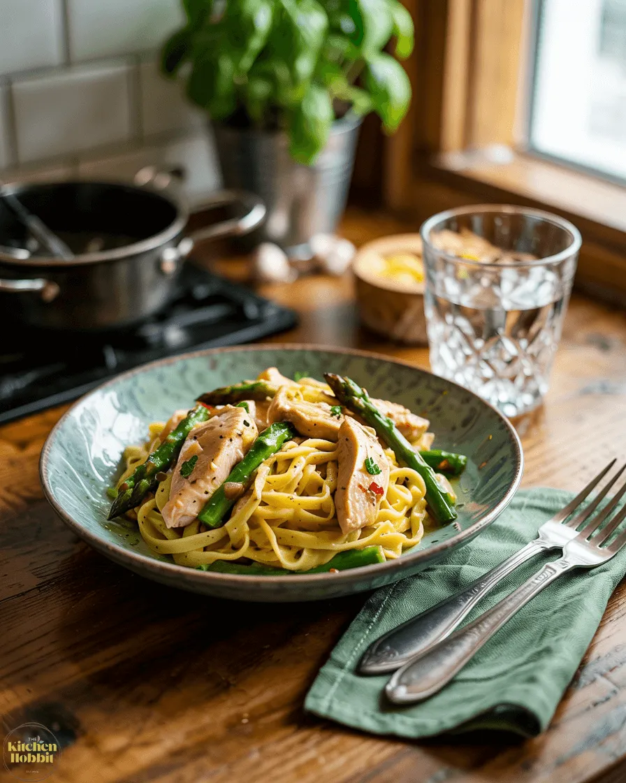 chicken and asparagus pasta